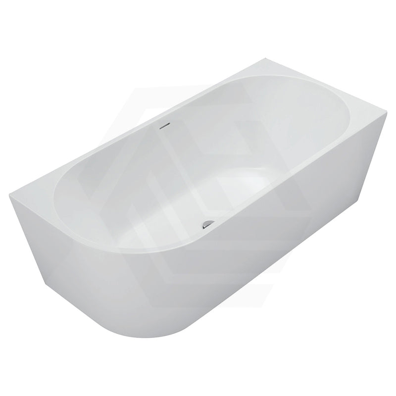 Fienza Isabella Acrylic Left/Right Corner Bathtub with Overflow 1500/1700mm - Gloss White / Matt White