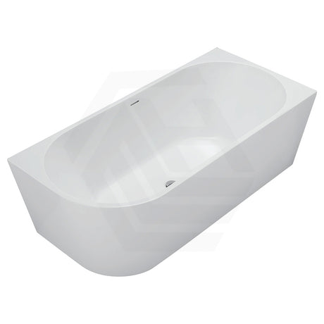 Fienza Isabella 1500/1700mm Acrylic Left/Right Corner Bathtub with Overflow Gloss/Matt White