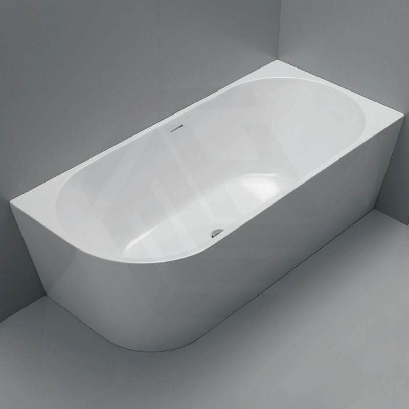 Fienza Isabella Acrylic Left/Right Corner Bathtub with Overflow 1500/1700mm - Gloss White / Matt White