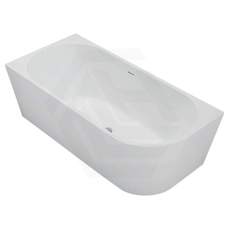 Fienza Isabella Acrylic Left/Right Corner Bathtub with Overflow 1500/1700mm - Gloss White / Matt White