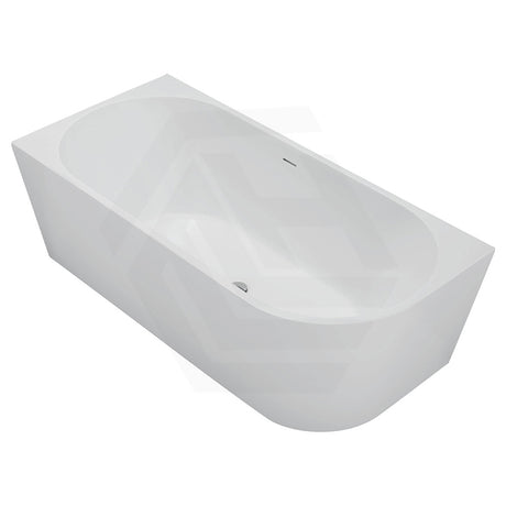 Fienza Isabella 1500/1700mm Acrylic Left/Right Corner Bathtub with Overflow Gloss/Matt White