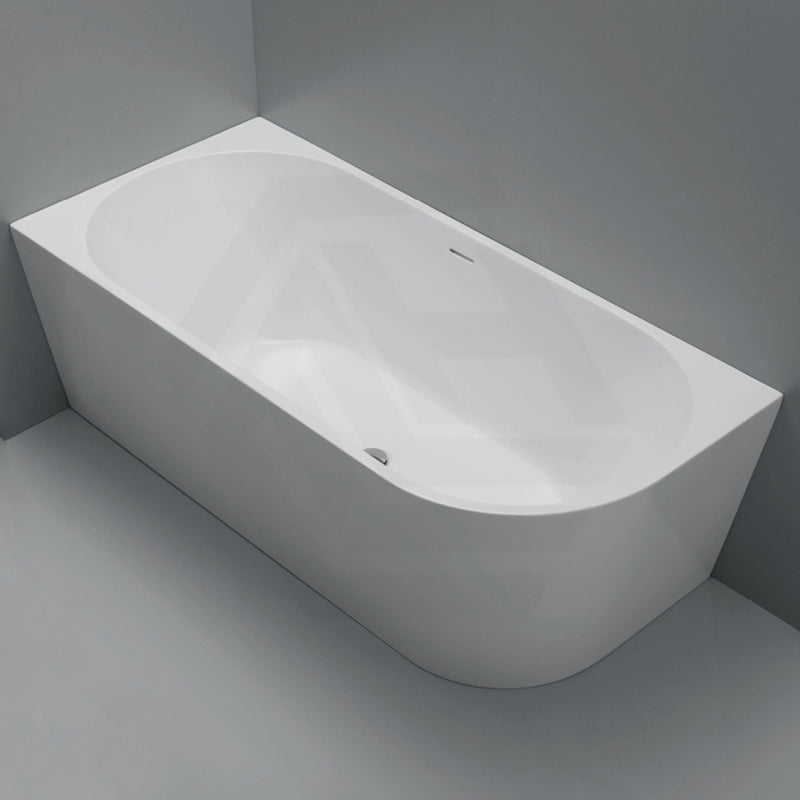 Fienza Isabella Acrylic Left/Right Corner Bathtub with Overflow 1500/1700mm - Gloss White / Matt White