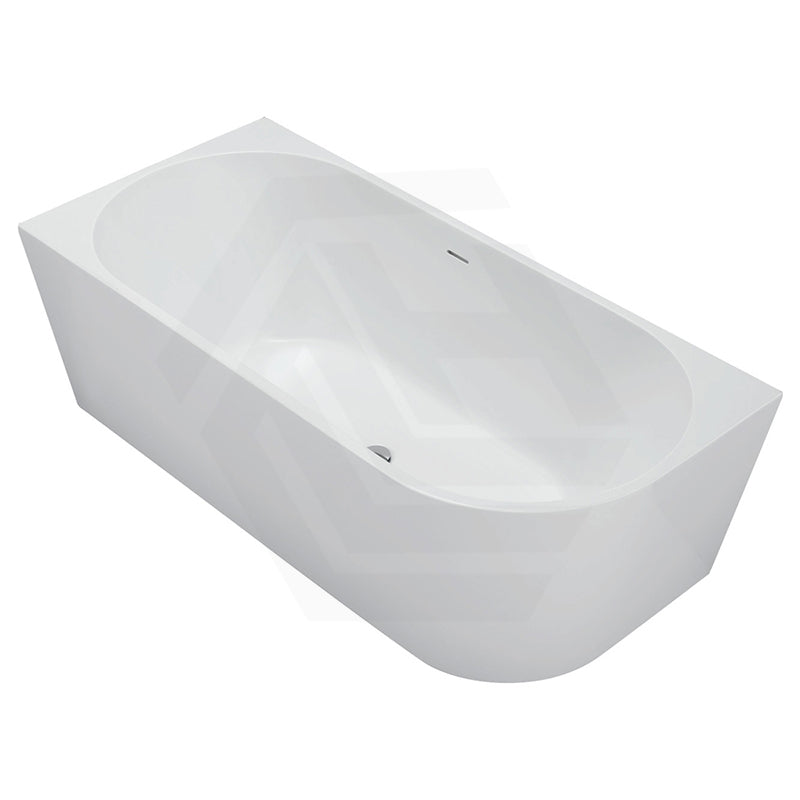 Fienza Isabella Acrylic Left/Right Corner Bathtub with Overflow 1500/1700mm - Gloss White / Matt White