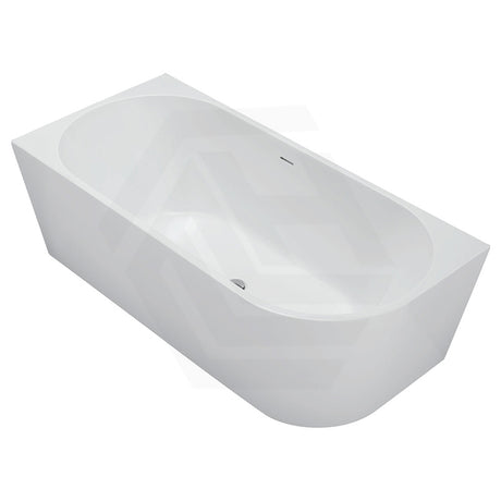 Fienza Isabella 1500/1700mm Acrylic Left/Right Corner Bathtub with Overflow Gloss/Matt White