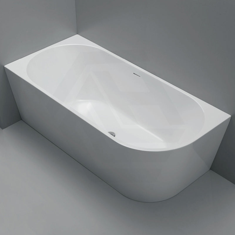 Fienza Isabella Acrylic Left/Right Corner Bathtub with Overflow 1500/1700mm - Gloss White / Matt White