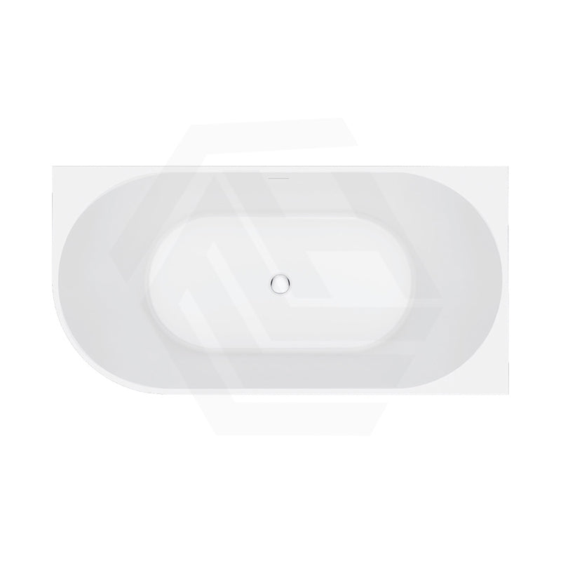 Fienza Eleanor Acrylic Fluted Left/Right Corner Bathtub Overflow Available 1500mm - Gloss White