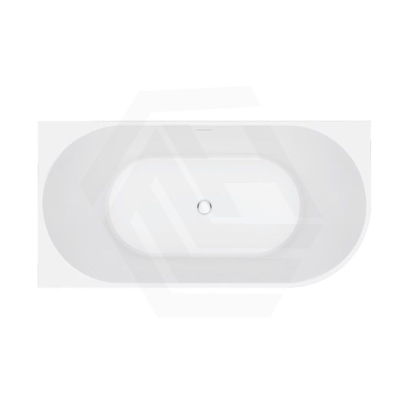 Fienza Eleanor Acrylic Fluted Left/Right Corner Bathtub Overflow Available 1500mm - Gloss White