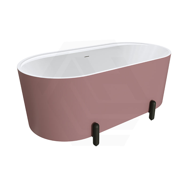 Fienza Aluca Acrylic Oval Freestanding Bathtub with Overflow & Adjustable Legs 1500/1700mm - Variant Colour