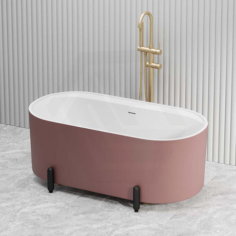 Fienza Aluca 1500/1700mm Acrylic Oval Freestanding Bathtub with Overflow & Adjustable Legs Variant Colour Available