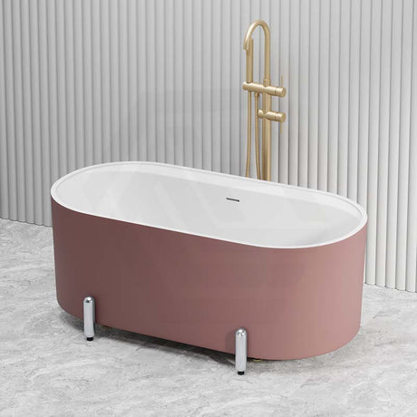 Fienza Aluca 1500/1700mm Acrylic Oval Freestanding Bathtub with Overflow & Adjustable Legs Variant Colour Available