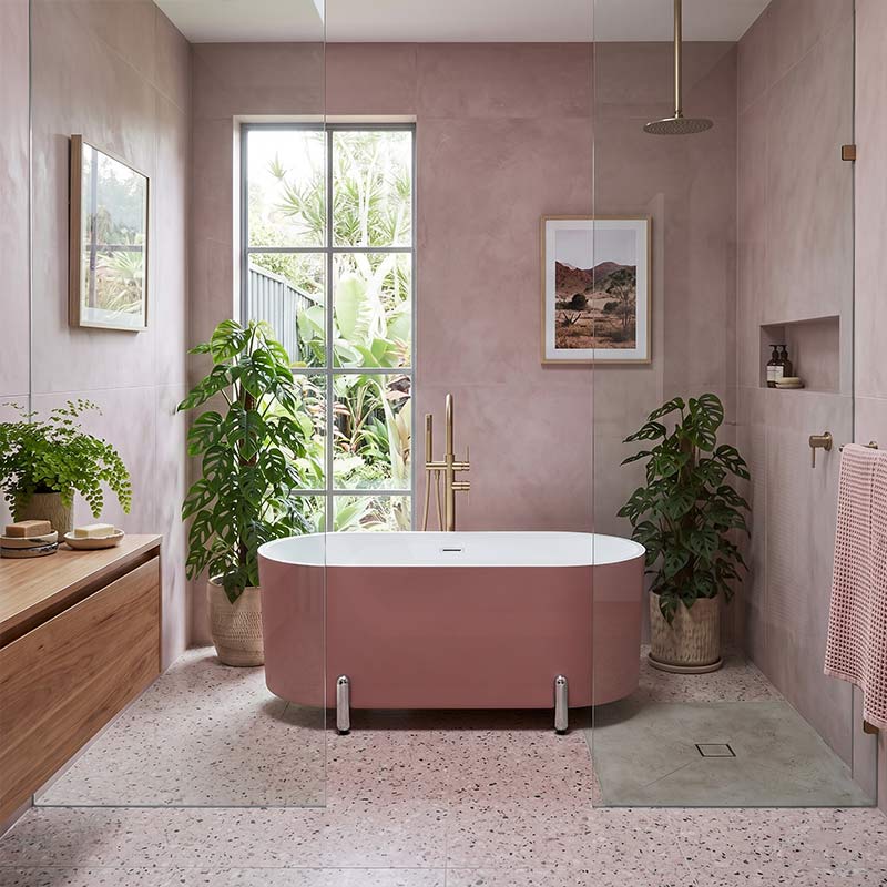 Fienza Aluca Acrylic Oval Freestanding Bathtub with Overflow & Adjustable Legs 1500/1700mm - Variant Colour