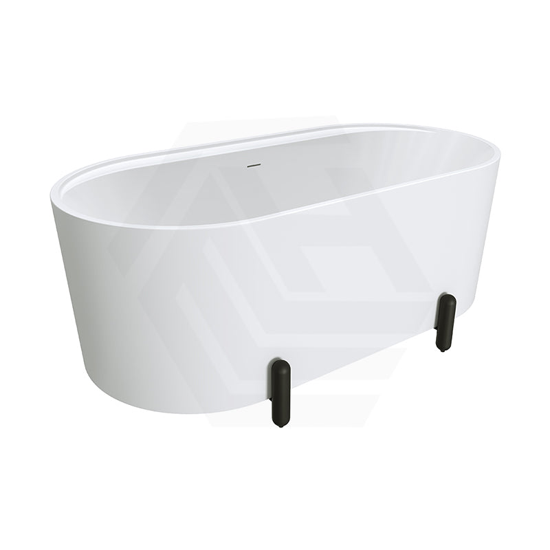 Fienza Aluca Acrylic Oval Freestanding Bathtub with Overflow & Adjustable Legs 1500/1700mm - Variant Colour