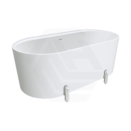 Fienza Aluca 1500/1700mm Acrylic Oval Freestanding Bathtub with Overflow & Adjustable Legs Variant Colour Available