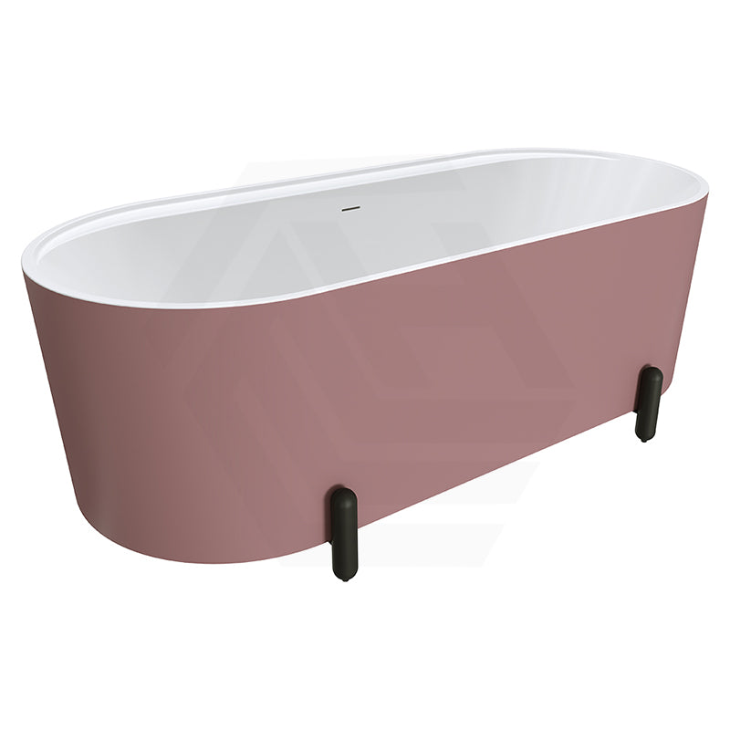 Fienza Aluca Acrylic Oval Freestanding Bathtub with Overflow & Adjustable Legs 1500/1700mm - Variant Colour