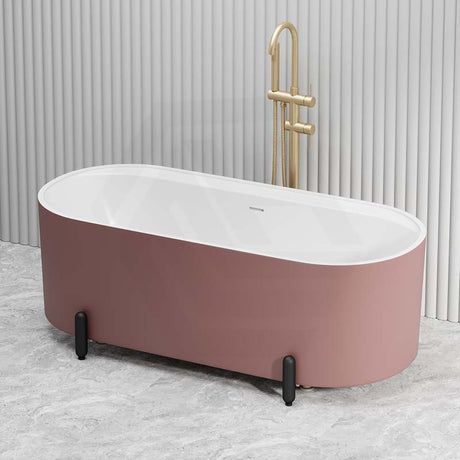 Fienza Aluca 1500/1700mm Acrylic Oval Freestanding Bathtub with Overflow & Adjustable Legs Variant Colour Available
