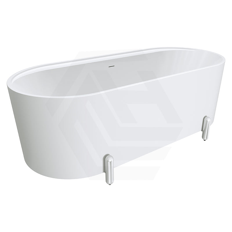 Fienza Aluca Acrylic Oval Freestanding Bathtub with Overflow & Adjustable Legs 1500/1700mm - Variant Colour