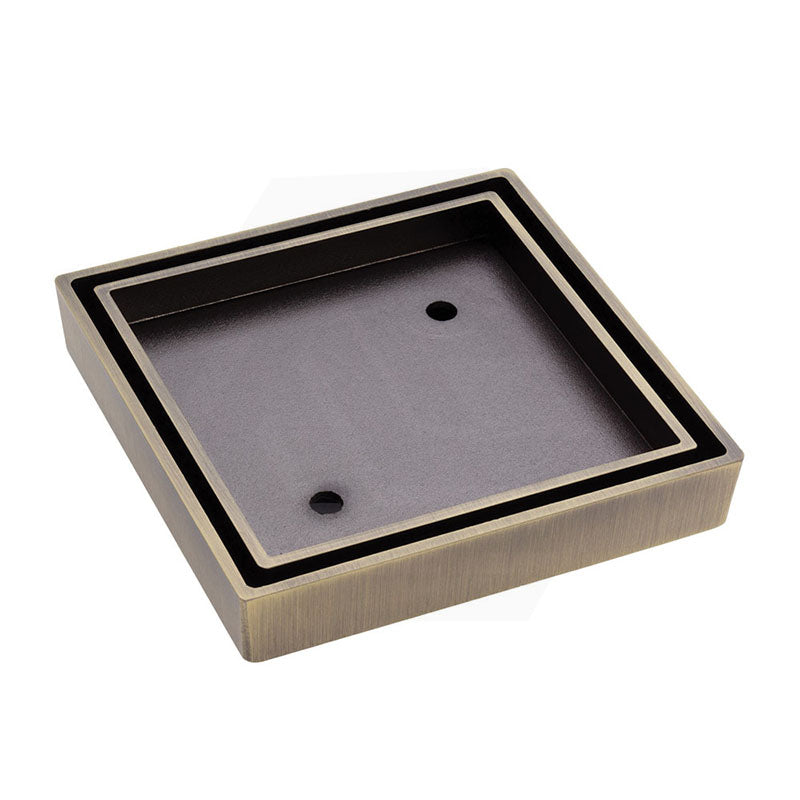 Fienza 115mm Square Tile Bed Floor Waste 75/90mm Outlet - Variant Colours Available