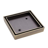 Fienza 115mm Square Tile Bed Floor Waste 75/90mm Outlet - Variant Colours Available