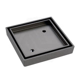 Fienza 115mm Square Tile Bed Floor Waste 75/90mm Outlet - Variant Colours Available