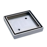 Fienza 115mm Square Tile Bed Floor Waste 75mm Outlet - Colours Available