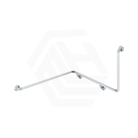 Fienza 1110mm 90° Care Accessible Wrap Around Grab Rail Left/Right-Hand Brushed Stainless Steel/Matt Black