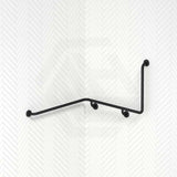 Fienza 1110mm 90° Care Accessible Wrap Around Grab Rail Left/Right-Hand Brushed Stainless Steel/Matt Black