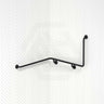 Fienza 1110mm 90° Care Accessible Wrap Around Grab Rail Left/Right-Hand Brushed Stainless Steel/Matt Black