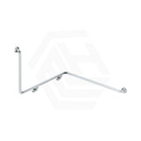 Fienza 1110mm 90° Care Accessible Wrap Around Grab Rail Left/Right-Hand Brushed Stainless Steel/Matt Black
