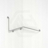 Fienza 1110mm 90° Care Accessible Wrap Around Grab Rail Left/Right-Hand Brushed Stainless Steel/Matt Black