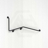 Fienza 1110mm 90° Care Accessible Wrap Around Grab Rail Left/Right-Hand Brushed Stainless Steel/Matt Black