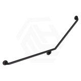 Fienza 900x700mm 40° Care Accessible Grab Rail Left/Right-Hand Stainless Steel/Matt Black