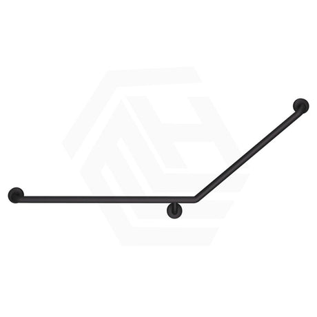 Fienza 900x700mm 40° Care Accessible Grab Rail Left/Right-Hand Stainless Steel/Matt Black