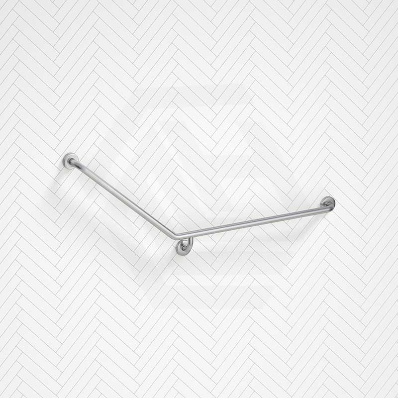 Fienza 900x700mm 40° Care Accessible Grab Rail Left/Right-Hand Stainless Steel/Matt Black