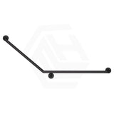 Fienza 900x700mm 40° Care Accessible Grab Rail Left/Right-Hand Stainless Steel/Matt Black