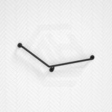 Fienza 900x700mm 40° Care Accessible Grab Rail Left/Right-Hand Stainless Steel/Matt Black