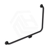Fienza 960x600mm 90° Care Accessible Grab Rail Left/Right-Hand Stainless Steel/Matt Black