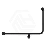 Fienza 960x600mm 90° Care Accessible Grab Rail Left/Right-Hand Stainless Steel/Matt Black