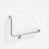 Fienza 960x600mm 90° Care Accessible Grab Rail Left/Right-Hand Stainless Steel/Matt Black