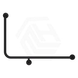 Fienza 960x600mm 90° Care Accessible Grab Rail Left/Right-Hand Stainless Steel/Matt Black