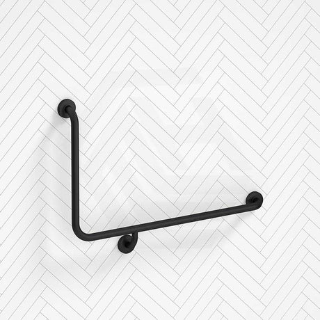 Fienza 960x600mm 90° Care Accessible Grab Rail Left/Right-Hand Stainless Steel/Matt Black