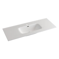 Fienza Joli 1200Mm Ceramic Full Depth Basin-Top Matt White 1 Or 3 Tap Holes Available Hole Vanity