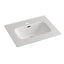Fienza Joli 600Mm Ceramic Full Depth Basin-Top Matt White 1 Or 3 Tap Holes Available Hole Vanity