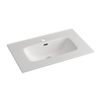 Fienza Joli 750Mm Ceramic Full Depth Basin-Top Gloss White 1 Or 3 Tap Holes Available Hole Vanity