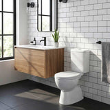 Fienza Stella Adjustable Link Toilet Suite 635x360x855mm - Gloss White