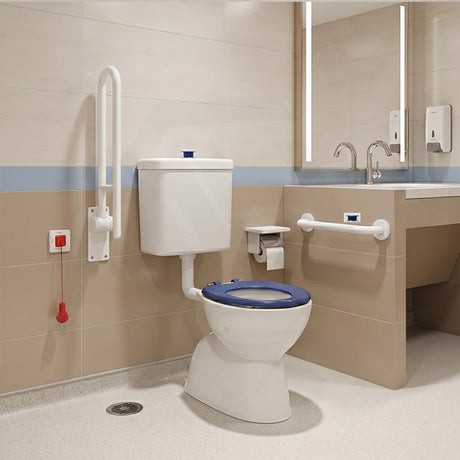 Fienza Stella Care Adjustable Link Toilet Suite 800x370x1100mm - Gloss White