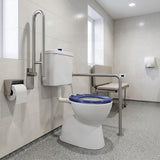 Fienza Stella Care Adjustable Link Toilet Suite 800x370x1100mm - Gloss White