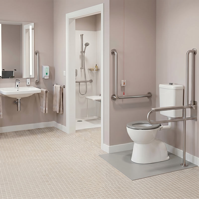 Fienza Stella Care Adjustable Link Toilet Suite 800x370x1100mm - Gloss White