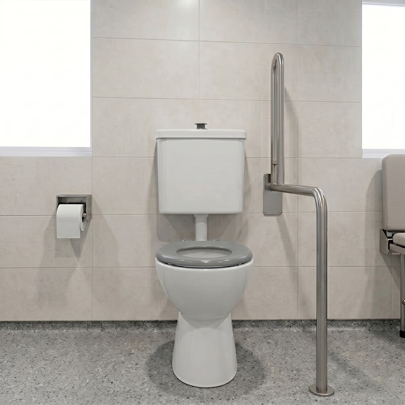 Fienza Stella Care Adjustable Link Toilet Suite 800x370x1100mm - Gloss White