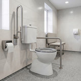 Fienza Stella Care Adjustable Link Toilet Suite 800x370x1100mm - Gloss White