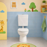 Fienza Stella Junior Adjustable Link Toilet Suite 635x350x865mm - Gloss White
